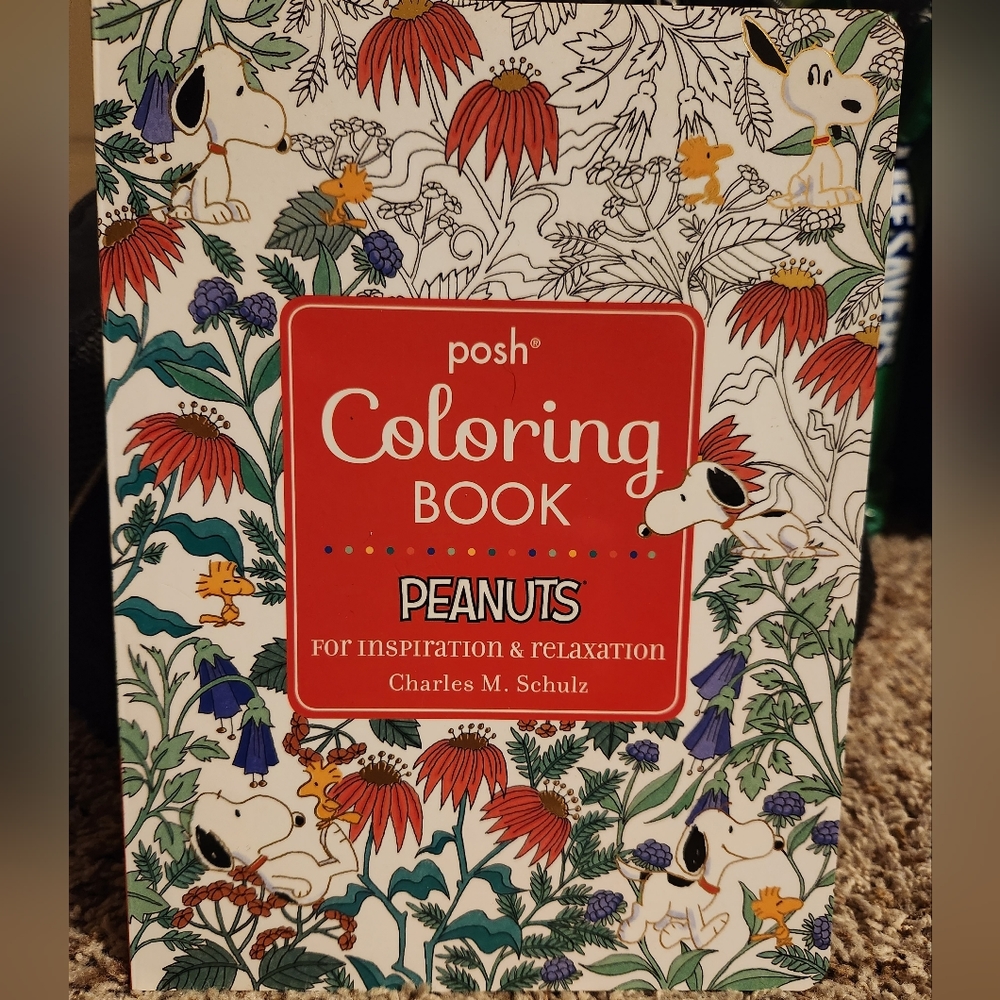 🖍👧🧒"Peanuts" Posh Coloring Book